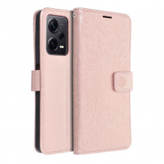 XIAOMI Redmi Note 12 Pro Plus 5G Portefeuilles MEZZO Book Mandala  Or rose