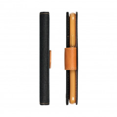 XIAOMI Redmi 12C Portefeuilles Canvas Book Noir