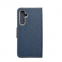 Samsung Galaxy A54 Portefeuilles Canvas Book Bleu marine