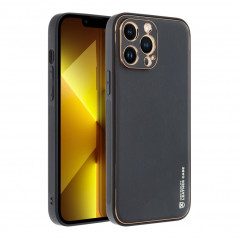 Apple iPhone 14 Pro Coque Leather Noir