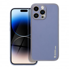 Apple iPhone 14 Pro Max Coque Leather Bleu