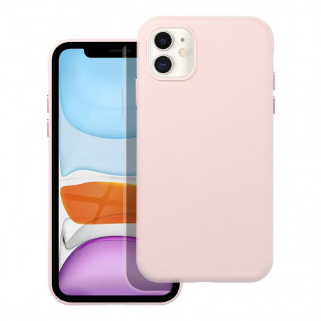 Apple iPhone 11 Coque Leather Mag Cover Élégant  MagSAFE  Rose sable