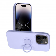 Apple iPhone 14 Pro Coque Silicone ring Violet (Violet)