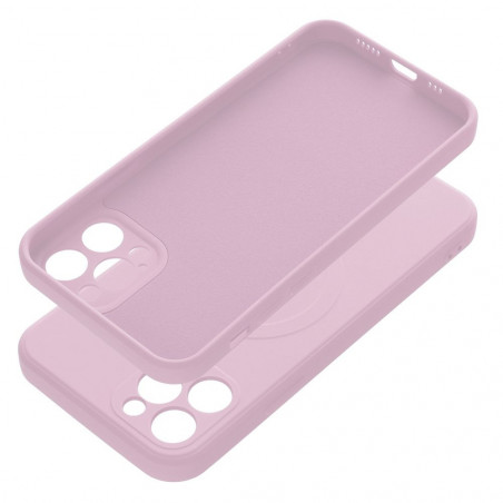 Apple iPhone 12 Pro Max Coque Silicone Mag Cover MagSAFE Rose