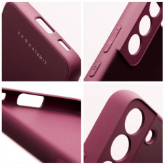 Samsung Galaxy A02s Coque Roar Matte Glass Élégant  Bordeaux