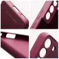 Samsung Galaxy A12 Coque Roar Matte Glass Élégant  Bordeaux