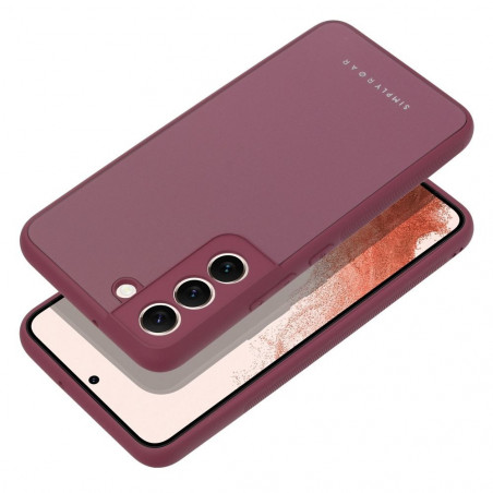 Samsung Galaxy S22 Plus Coque Roar Matte Glass Élégant  Bordeaux