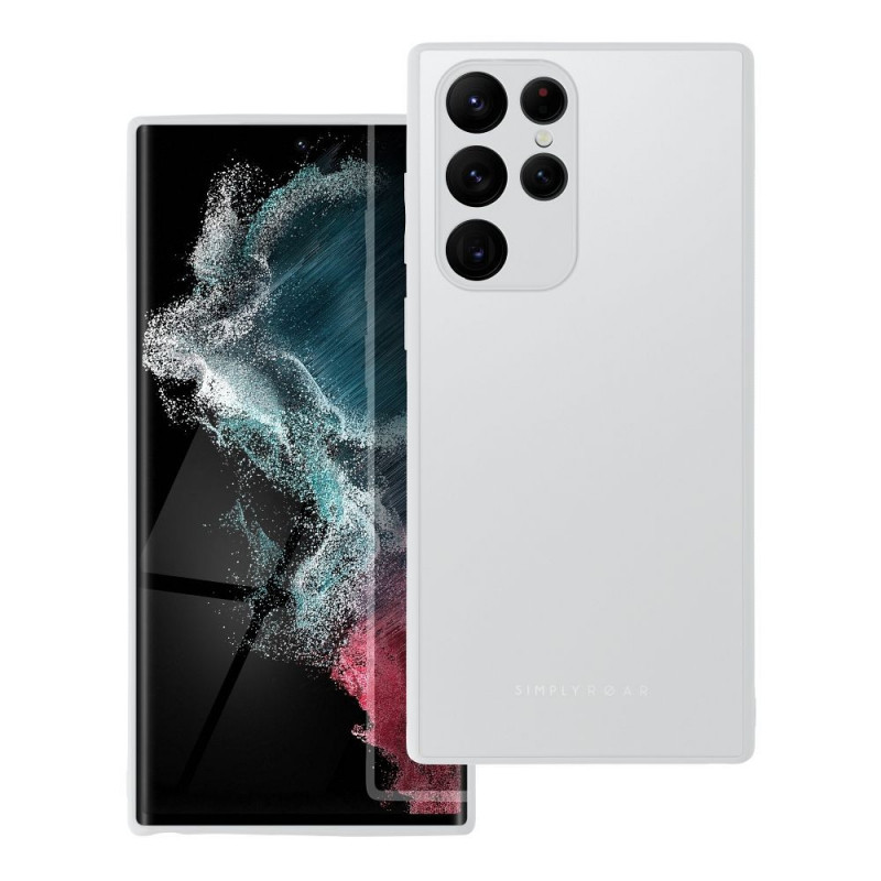 Samsung Galaxy S22 Ultra Coque Roar Matte Glass Élégant  Acier