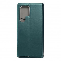 Samsung Galaxy S22 Ultra Portefeuilles Smart Magneto book Vert foncé