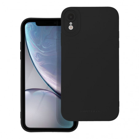 Apple iPhone XR Coque Roar Luna Monochromatique, Élégant, Un accessoire esthétique Noir
