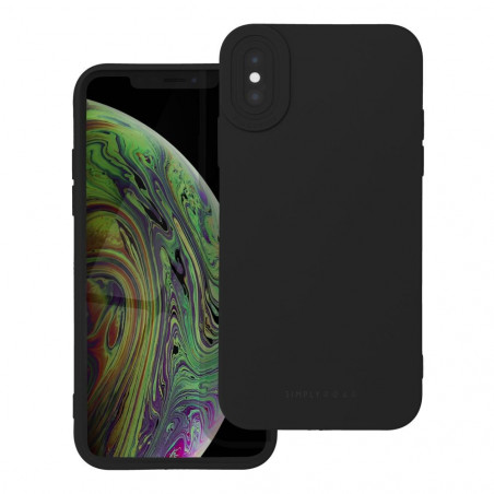 Apple iPhone XS Coque Roar Luna Monochromatique, Élégant, Un accessoire esthétique Noir