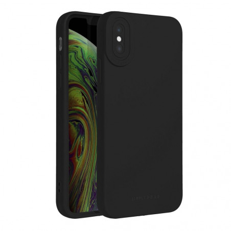 Apple iPhone XS Coque Roar Luna Monochromatique, Élégant, Un accessoire esthétique Noir