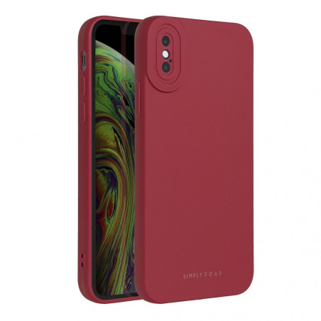 Apple iPhone X Coque Roar Luna Monochromatique, Élégant, Un accessoire esthétique  Rouge