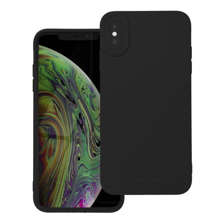 Apple iPhone XS Coque Roar Luna Monochromatique, Élégant, Un accessoire esthétique Noir