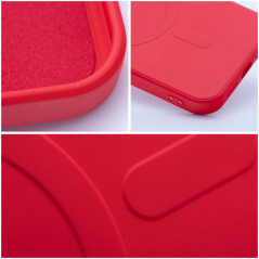 Apple iPhone 13 mini Coque Silicone Mag Cover MagSAFE  Rouge