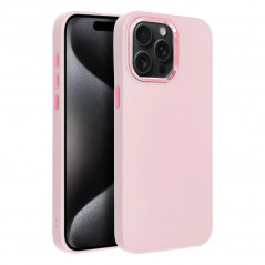 Apple iPhone 15 Pro Max Coque FRAME Élégant  Rose poudré