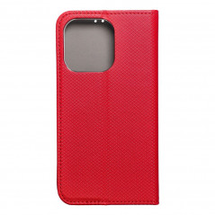 Apple iPhone 15 Pro Portefeuilles Smart Case Book Rouge
