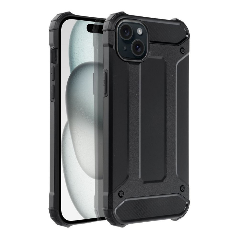 Apple iPhone 15 Plus Couverture durcie Armor Noir