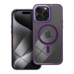 Apple iPhone 15 Pro Max Coque Color Edge Mag MagSAFE  Violet profond