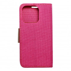 Apple iPhone 15 Pro Portefeuilles Canvas Book Rose