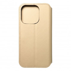 Apple iPhone 15 Pro Portefeuilles Dual Pocket book Or