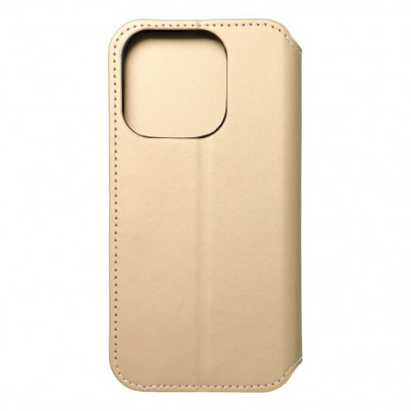 Apple iPhone 15 Pro Portefeuilles Dual Pocket book Or