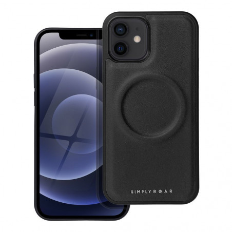 Apple iPhone 12 Coque Roar Mag Morning Élégant MagSAFE Noir