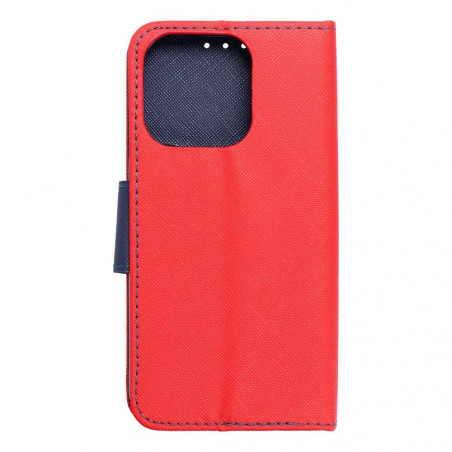 Apple iPhone 15 Pro Portefeuilles Fancy Book Rouge / Marine