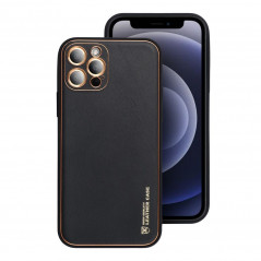 Apple iPhone 15 Pro Coque Leather Noir