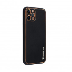 Apple iPhone 15 Pro Coque Leather Noir