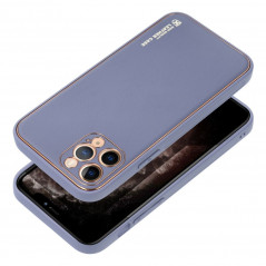 Apple iPhone 15 Pro Coque Leather Bleu