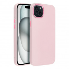 Apple iPhone 15 Plus Coque FRAME Élégant  Rose poudré