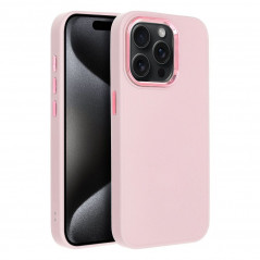 Apple iPhone 15 Pro Coque FRAME Élégant  Rose poudré