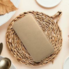 Apple iPhone 15 Plus Portefeuilles Dual Pocket book Or