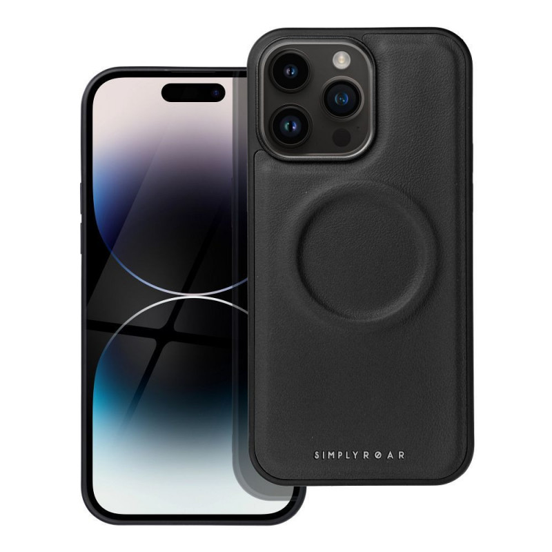 Apple iPhone 14 Pro Max Coque Roar Mag Morning Élégant  MagSAFE  Noir