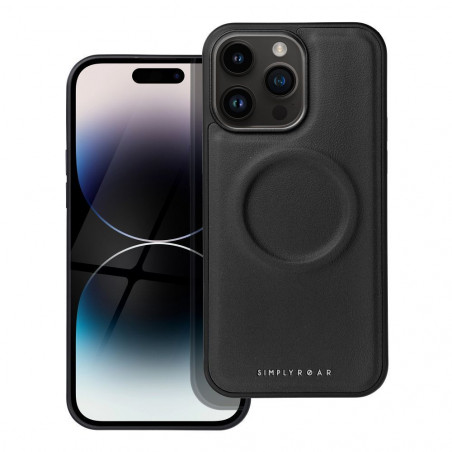 Apple iPhone 14 Pro Max Coque Roar Mag Morning Élégant  MagSAFE  Noir
