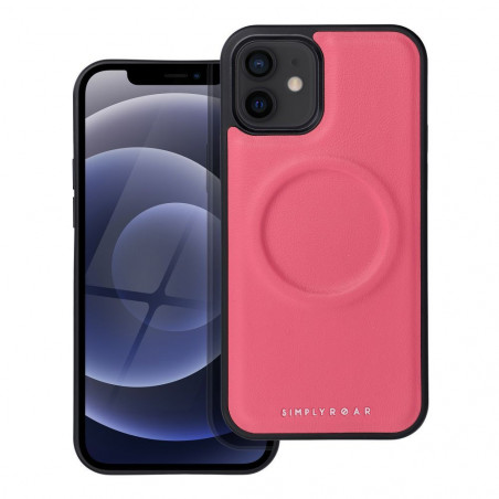 Apple iPhone 12 Coque Roar Mag Morning Élégant  MagSAFE  Rose vif