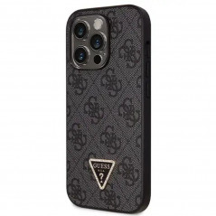 Apple iPhone 14 Pro Max Coque Guess Metal Logo Starss Crossbody Élégant  Noir