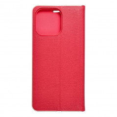 Apple iPhone 15 Pro Max Portefeuilles LUNA Book Gold Élégant Rouge