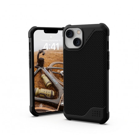 Apple iPhone 14 Coque Urban Armor Gear Metropolis LT Étui haut de gamme  Noir kevlar