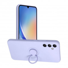 Samsung Galaxy A34 Coque Silicone ring Violet (Violet)