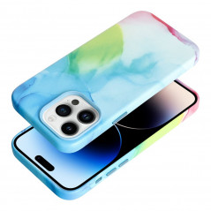 Apple iPhone 14 Pro Max Coque Leather Mag Cover Élégant  MagSAFE  Tâche de couleur