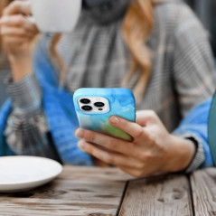 Apple iPhone 13 Pro Coque Leather Mag Cover Élégant  MagSAFE  Tâche de couleur