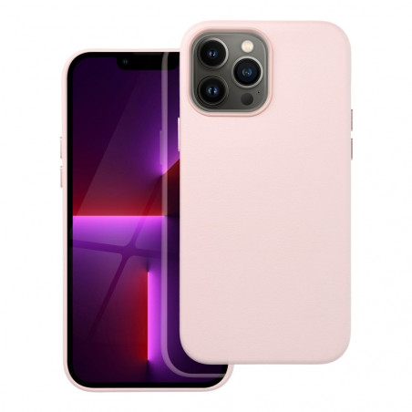 Apple iPhone 13 Pro Max Coque Leather Mag Cover Élégant  MagSAFE  Rose sable