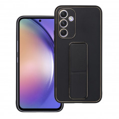 Samsung Galaxy A54 Coque LEATHER Case Kickstand Noir