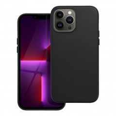 Apple iPhone 13 Pro Max Coque Leather Mag Cover Élégant  MagSAFE  Noir