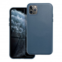 Apple iPhone 11 Pro Max Coque Leather Mag Cover Élégant MagSAFE Bleu indigo