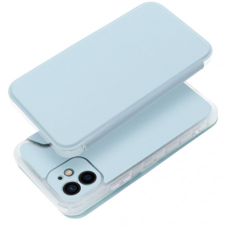 Apple iPhone 12 Portefeuilles Piano Book Bleu clair