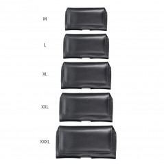 Samsung Galaxy S20 Etui universel, Étuis horizontaux, Étui de ceinture ROYAL Crazy Horse Noir 