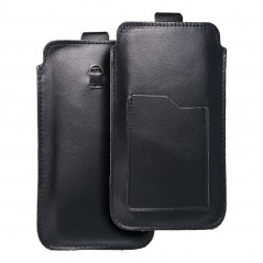 XIAOMI Redmi Note 10 Pro Etui universel, Étui de ceinture ROYAL - Leather universal flap pocket Noir 